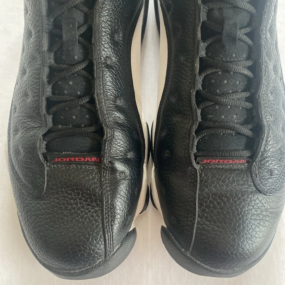NIKE Air Jordan 13 Retro Men's Black Leather er Shoes Size 10.5